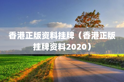 香港正版资料挂牌（香港正版挂牌资料2020）