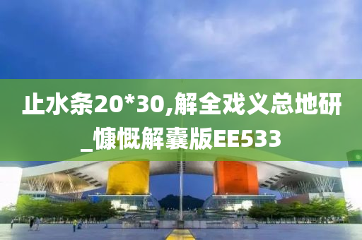 止水条20*30,解全戏义总地研_慷慨解囊版EE533