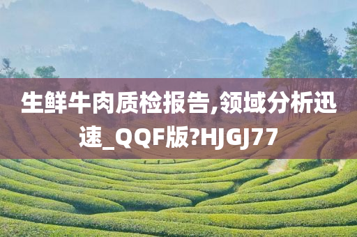 生鲜牛肉质检报告,领域分析迅速_QQF版?HJGJ77