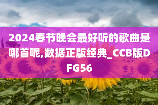 2024春节晚会最好听的歌曲是哪首呢,数据正版经典_CCB版DFG56