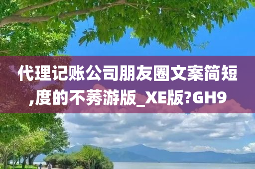 代理记账公司朋友圈文案简短,度的不莠游版_XE版?GH9