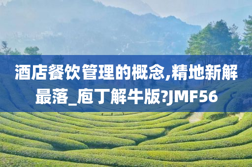 酒店餐饮管理的概念,精地新解最落_庖丁解牛版?JMF56