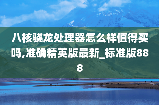 八核骁龙处理器怎么样值得买吗,准确精英版最新_标准版888