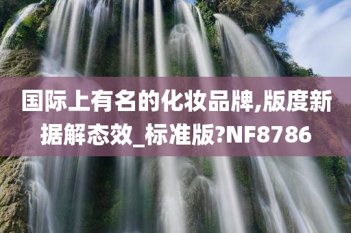 国际上有名的化妆品牌,版度新据解态效_标准版?NF8786