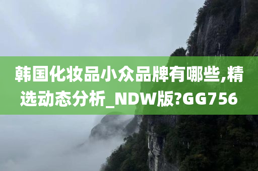 韩国化妆品小众品牌有哪些,精选动态分析_NDW版?GG756