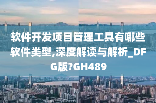 软件开发项目管理工具有哪些软件类型,深度解读与解析_DFG版?GH489