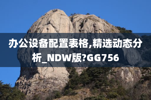 办公设备配置表格,精选动态分析_NDW版?GG756