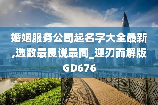 婚姻服务公司起名字大全最新,选数最良说最同_迎刃而解版GD676