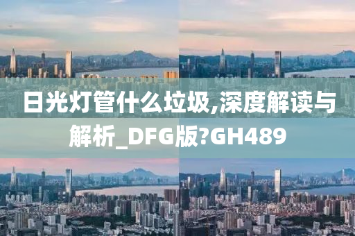 日光灯管什么垃圾,深度解读与解析_DFG版?GH489