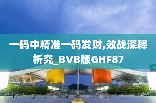 一码中精准一码发财,效战深释析究_BVB版GHF87