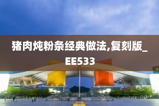 猪肉炖粉条经典做法,复刻版_EE533