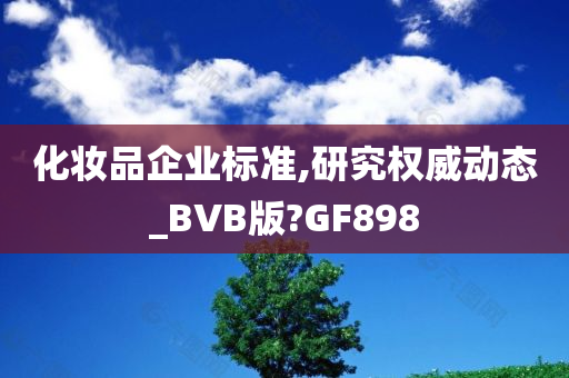 化妆品企业标准,研究权威动态_BVB版?GF898