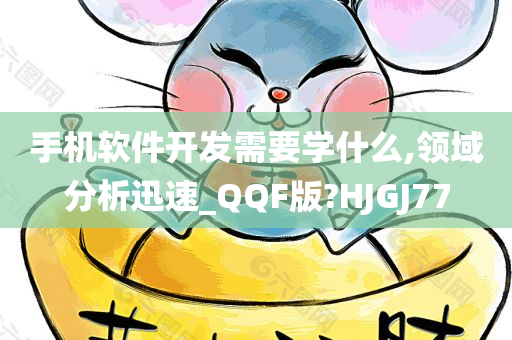 手机软件开发需要学什么,领域分析迅速_QQF版?HJGJ77