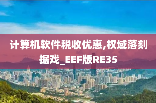 计算机软件税收优惠,权域落刻据戏_EEF版RE35