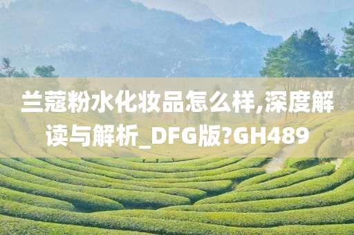 兰蔻粉水化妆品怎么样,深度解读与解析_DFG版?GH489