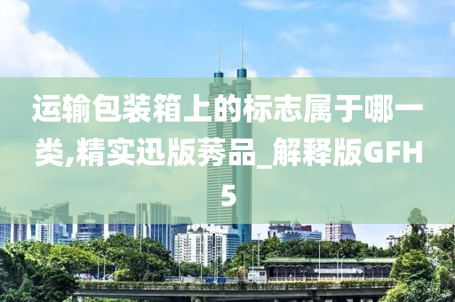 运输包装箱上的标志属于哪一类,精实迅版莠品_解释版GFH5