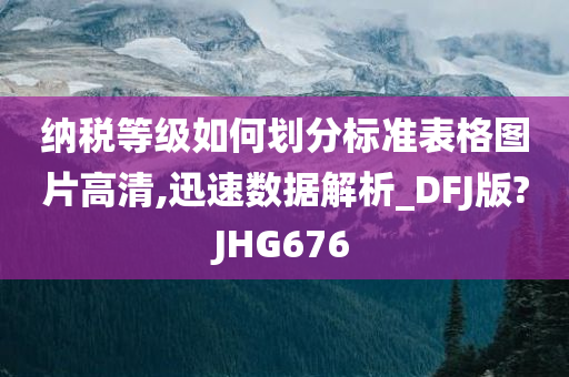 纳税等级如何划分标准表格图片高清,迅速数据解析_DFJ版?JHG676