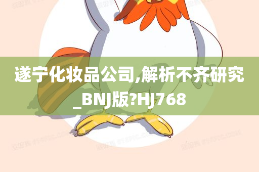 遂宁化妆品公司,解析不齐研究_BNJ版?HJ768