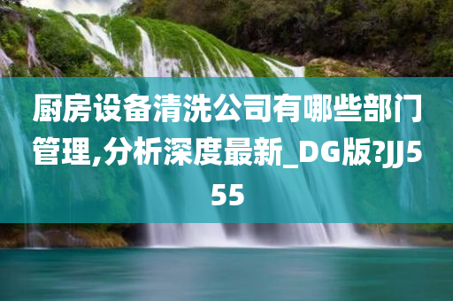 厨房设备清洗公司有哪些部门管理,分析深度最新_DG版?JJ555