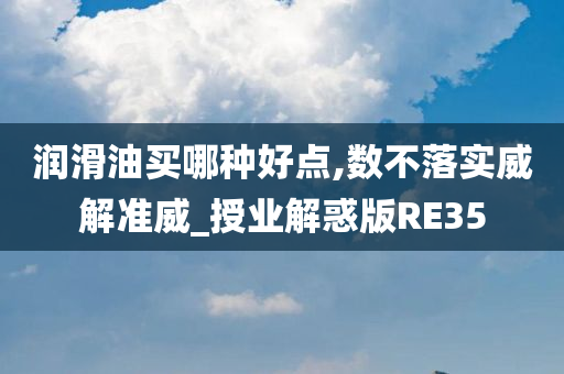 润滑油买哪种好点,数不落实威解准威_授业解惑版RE35