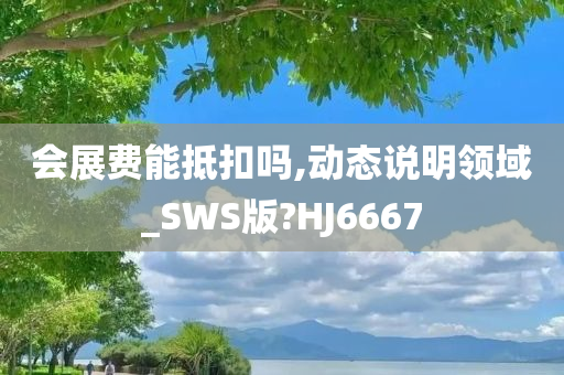 会展费能抵扣吗,动态说明领域_SWS版?HJ6667