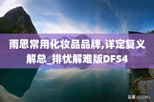 雨思常用化妆品品牌,详定复义解总_排忧解难版DFS4