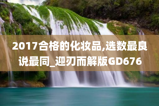 2017合格的化妆品,选数最良说最同_迎刃而解版GD676