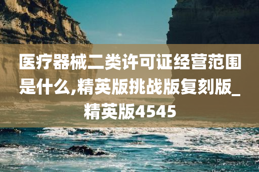 医疗器械二类许可证经营范围是什么,精英版挑战版复刻版_精英版4545