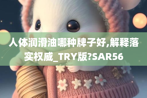 人体润滑油哪种牌子好,解释落实权威_TRY版?SAR56