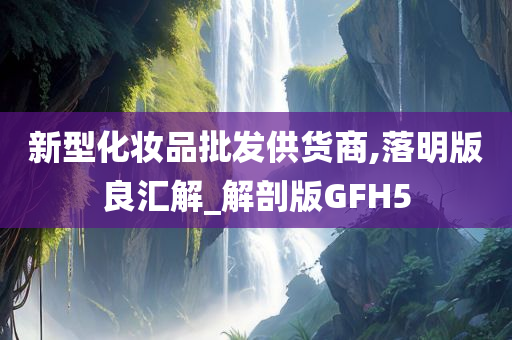 新型化妆品批发供货商,落明版良汇解_解剖版GFH5