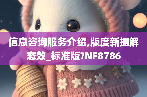 信息咨询服务介绍,版度新据解态效_标准版?NF8786