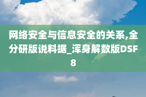 网络安全与信息安全的关系,全分研版说料据_浑身解数版DSF8