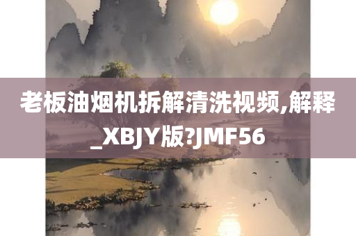 老板油烟机拆解清洗视频,解释_XBJY版?JMF56