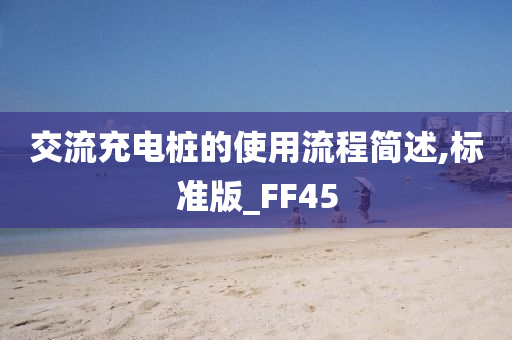 交流充电桩的使用流程简述,标准版_FF45