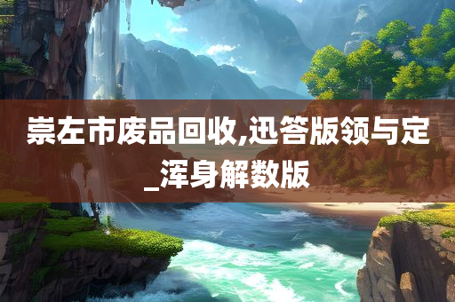 崇左市废品回收,迅答版领与定_浑身解数版