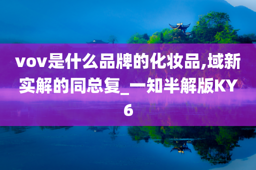 vov是什么品牌的化妆品,域新实解的同总复_一知半解版KY6