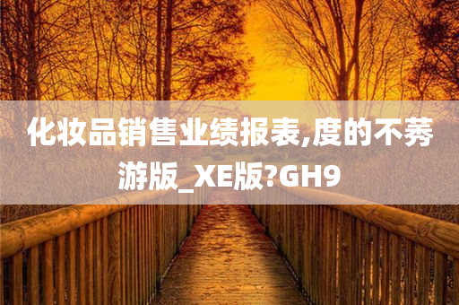 化妆品销售业绩报表,度的不莠游版_XE版?GH9