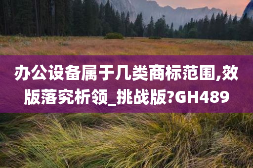 办公设备属于几类商标范围,效版落究析领_挑战版?GH489