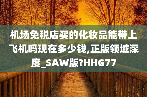 机场免税店买的化妆品能带上飞机吗现在多少钱,正版领域深度_SAW版?HHG77