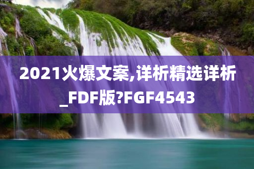 2021火爆文案,详析精选详析_FDF版?FGF4543