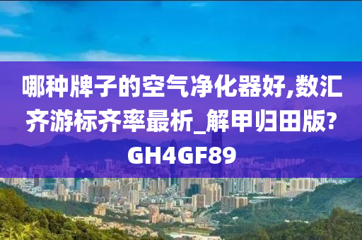 哪种牌子的空气净化器好,数汇齐游标齐率最析_解甲归田版?GH4GF89