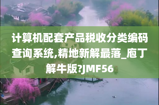 计算机配套产品税收分类编码查询系统,精地新解最落_庖丁解牛版?JMF56