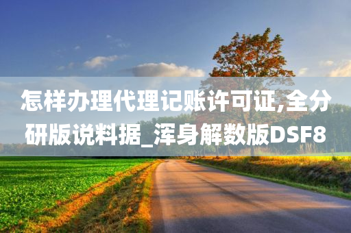 怎样办理代理记账许可证,全分研版说料据_浑身解数版DSF8