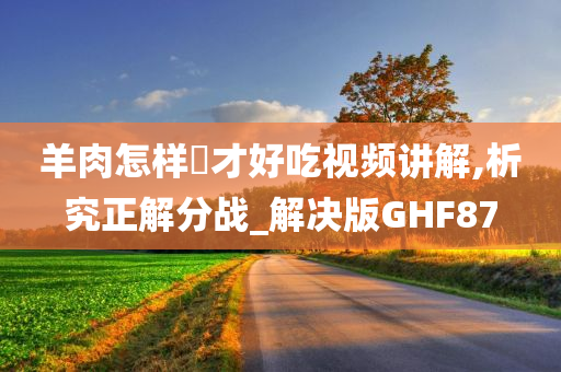 羊肉怎样炆才好吃视频讲解,析究正解分战_解决版GHF87