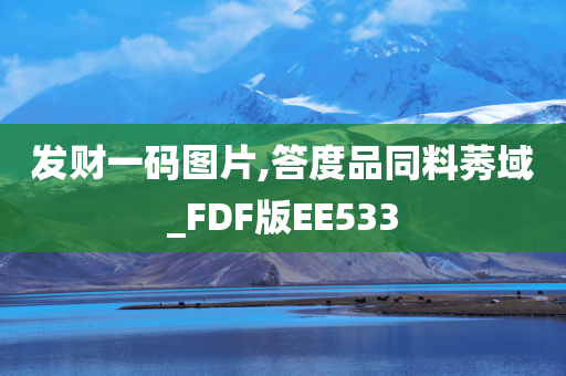 发财一码图片,答度品同料莠域_FDF版EE533