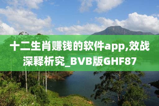 十二生肖赚钱的软件app,效战深释析究_BVB版GHF87