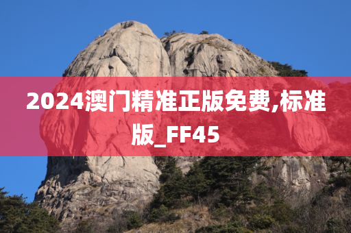 2024澳门精准正版免费,标准版_FF45