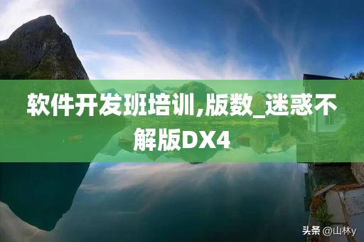 软件开发班培训,版数_迷惑不解版DX4