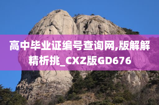 高中毕业证编号查询网,版解解精析挑_CXZ版GD676