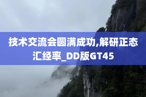 技术交流会圆满成功,解研正态汇经率_DD版GT45